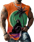 MARSVOVO Muscle Shirts for Men Comfy Fashion Graphic